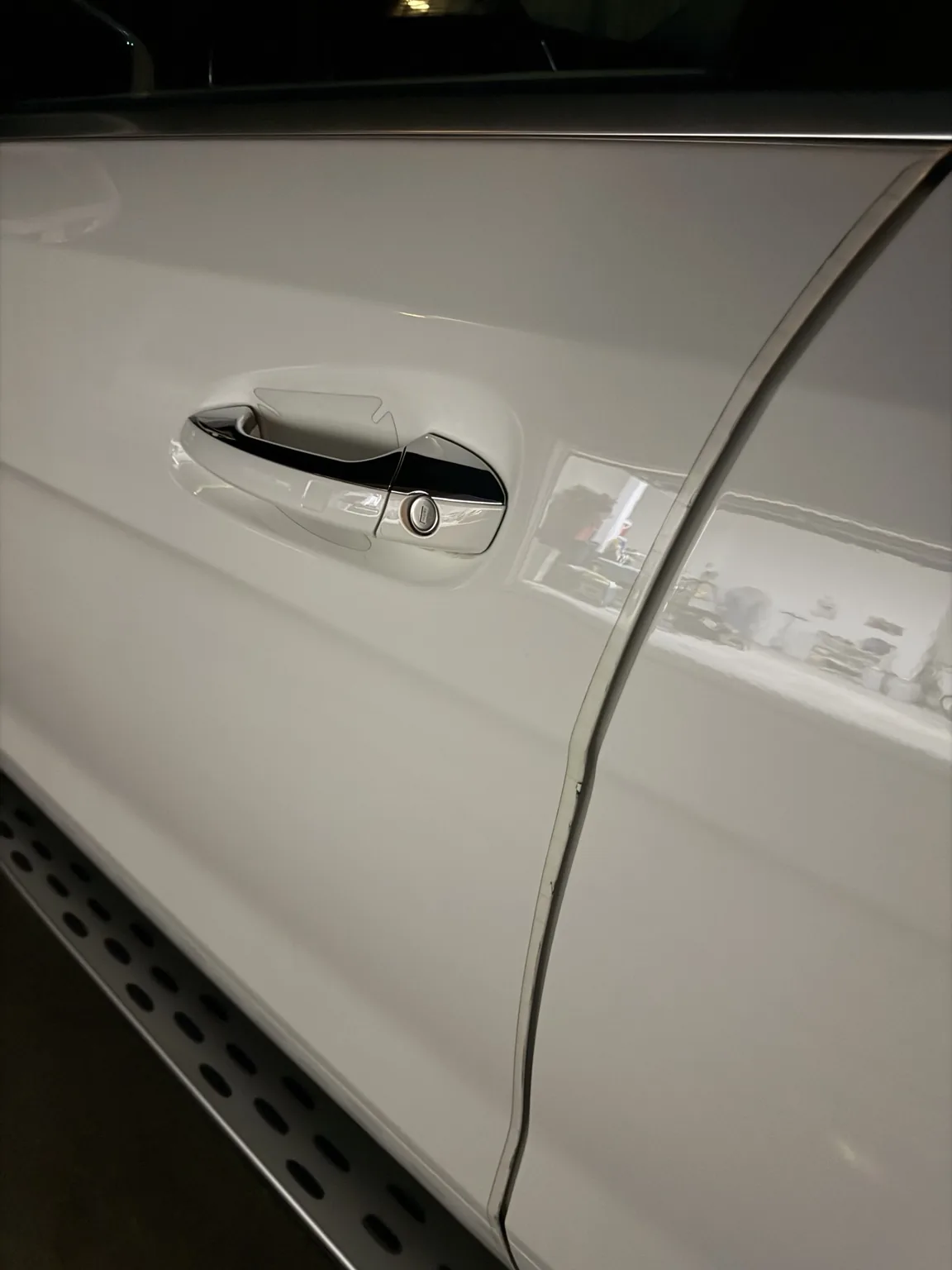 Door scuff after cleanup