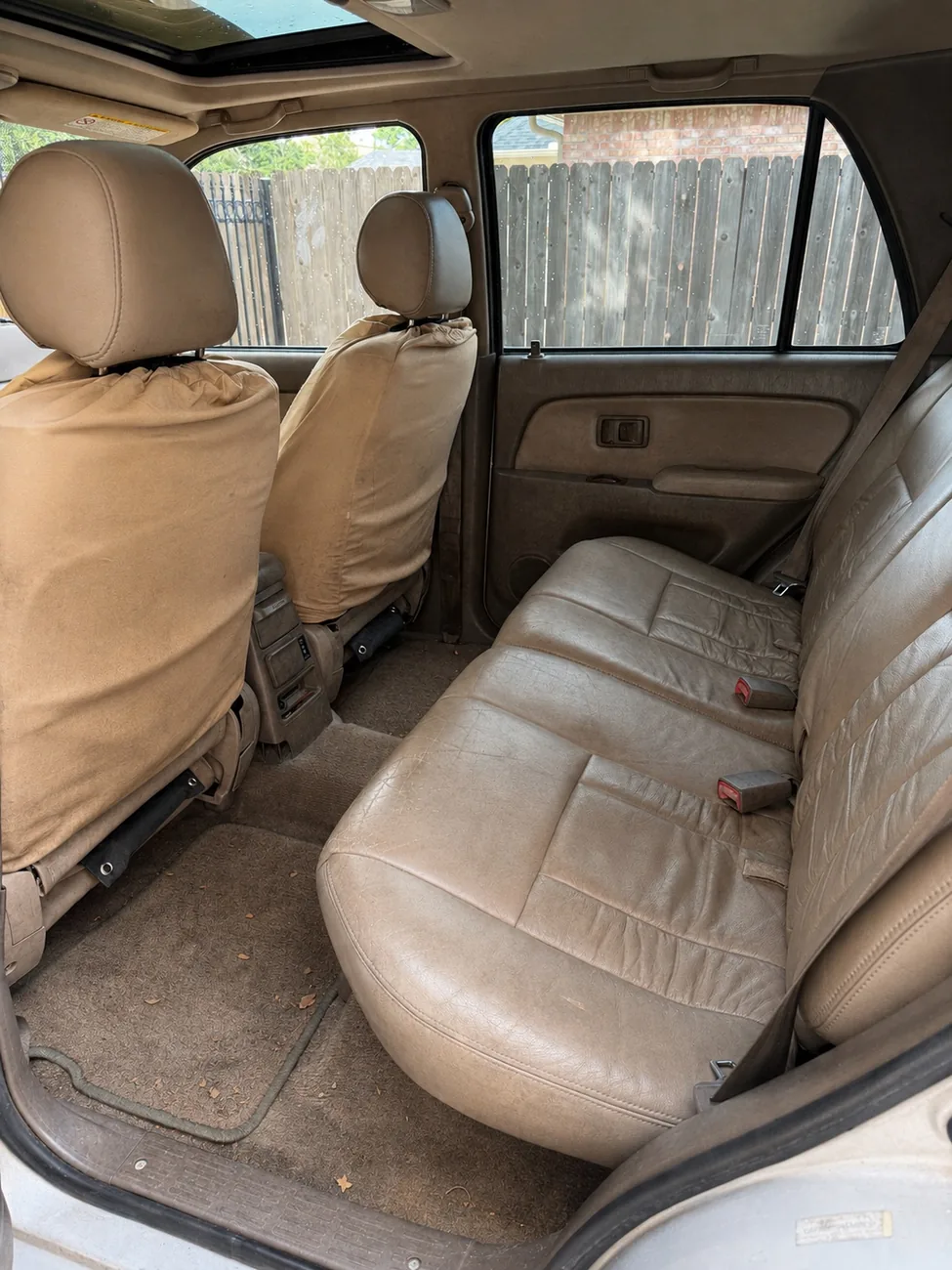 Before Rear Seat Interior